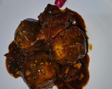 Foto del paso 8 de la receta: Albóndigas de espinacas en salsa de confit de pato