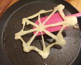 Halloweeni pókháló amerikai palacsintából recept fázis 7 fotója