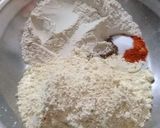 A picture of step 1 of Baisan ki roti.