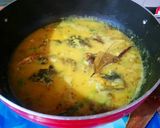 A picture of step 5 of Muri Ghonto (Fish head curry with lentils).