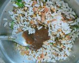 A picture of step 7 of Papad chat.