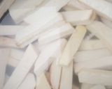 A picture of step 1 of Fried Yam fingers.