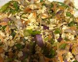 A picture of step 4 of Paneer mix veg paratha.