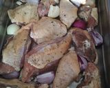 Párolt omlós sült csirke rizibizivel 🐤🐥 recept fázis 1 fotója