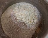 A picture of step 2 of Oatmeal Chocolat Brownie Muffin Eggless.