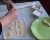 Foto del paso 2 de la receta: Caramelos de Hojaldre rellenos de chocolate Blanco y Azúcar Glass