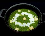 A picture of step 6 of Palak Paneer.