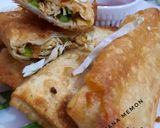 A picture of step 7 of Chicken Pizza pocket.