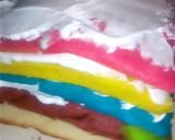 A picture of step 12 of Rainbow cake🌈🎂in sandwich maker.