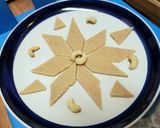 A picture of step 9 of Kaju Katli/Cashew Burfi.