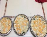 A picture of step 3 of Chicken and Spinach quiche.