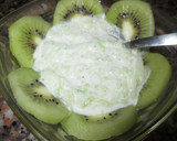 Foto del paso 7 de la receta: Salsa tipo tzatziki de pepino, kiwi, crema vegana y Agua de Mar