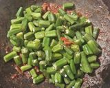 A picture of step 8 of Bhindi Karahi.