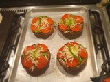 Pizza de champiñones portobello keto