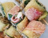 Foto del passaggio 1 della ricetta Spiedini di zucchine con prosciutto cotto e sottiletta