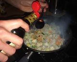 A picture of step 7 of Chicken Fried Rice.
