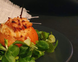 Foto del paso 13 de la receta: *Tomates gratinados rellenos de hummus y huevo*