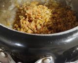 A picture of step 2 of Saag Chawal.