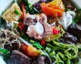 Hình bước làm 3 của món Bún riêu sườn non