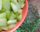 Foto langkah ke 5 dari resep Melon Cheese Yogurt.