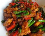 Foto langkah ke 7 dari resep Tumis tempe kacang panjang manis pedas.