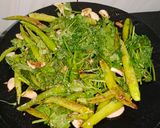A picture of step 4 of Green Chilli Thecha.