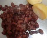 A picture of step 1 of Rajma kebab.