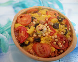 Foto del paso 7 de la receta: Arroz al horno con lo que había por casa 🥘