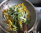 A picture of step 2 of Mixed Zucchini Peels Fry.