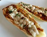 Foto del paso 6 de la receta: Zucchini rellenos de seitán.🍽