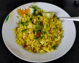 A picture of step 4 of Kande pohe.