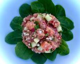 A picture of step 3 of Bibury Trout Ceviche.