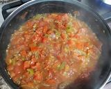 Foto del paso 7 de la receta Espirales en salsa de picadillo de tomates y hierbas aromáticas