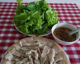 Hình bước làm 2 của món Thịt luộc chấm mắm nêm