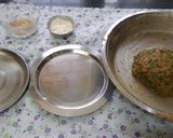 A picture of step 3 of Zhanzhanit Besan Kothimbir Vadi.