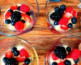 A picture of step 8 of Berry Trifle.