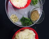 A picture of step 2 of Aloo cheese paratha.