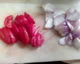 A picture of step 1 of Aloo ki Tahiri.