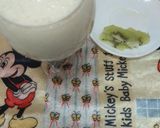 A picture of step 3 of Kiwi smoothie#4wkschallenge.