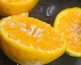 A picture of step 1 of OrNate (orange + pomegranate).