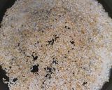 A picture of step 1 of Dry fruit burfi.