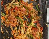 A picture of step 2 of Veggies omelette.
