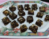 A picture of step 10 of No Bake Coffee cum Dark Chocolate Brownie Bites.