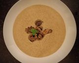 A picture of step 11 of Mushroom Soup (crème de champignons).