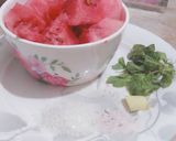 A picture of step 1 of Watermelon juice.