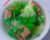 Hình bước làm 3 của món Canh sườn non nấu cải👨🍳