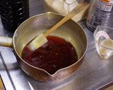 A picture of step 1 of Yakiniku (Grilled Beef Japanese style).