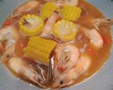 Foto langkah ke 3 dari resep Kerang Hijau, Udang Saos Padang.