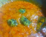 A picture of step 8 of Sabudana Spinach Kofta in Daliya Curry.