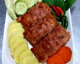 รูปขั้นตอนการทำที่ 7 ของ แหนมไก่ย่าง